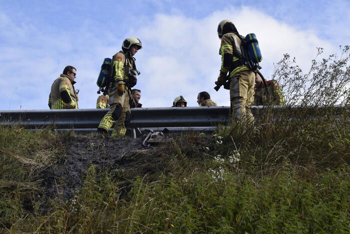 Brandweer blust vrachtwagenband