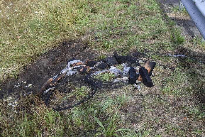 Brandweer blust vrachtwagenband