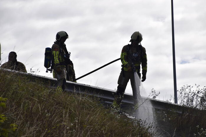 Brandweer blust vrachtwagenband