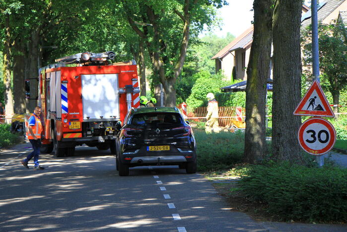 Straat afgezet naar gaslekkage