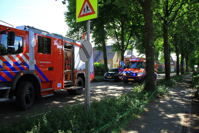 Straat afgezet naar gaslekkage