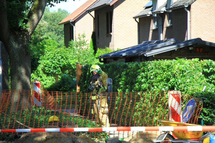 Straat afgezet naar gaslekkage