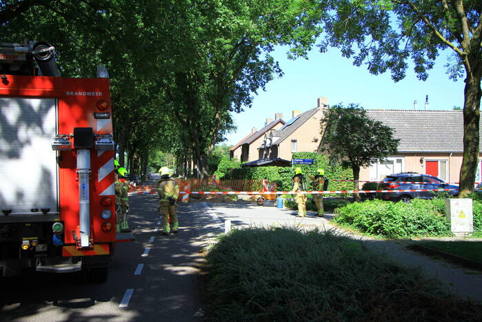 Straat afgezet naar gaslekkage