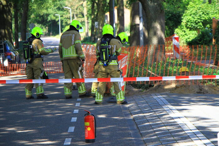 Straat afgezet naar gaslekkage
