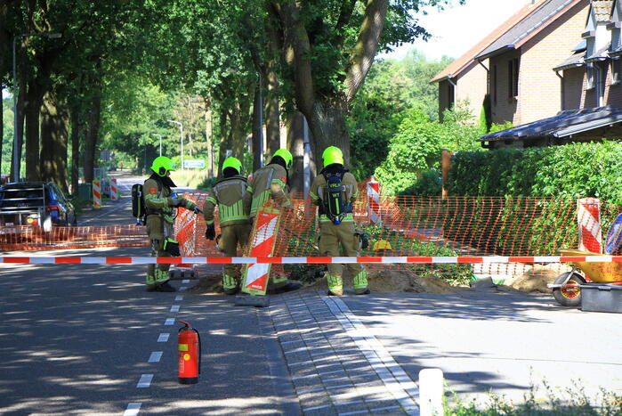 Straat afgezet naar gaslekkage
