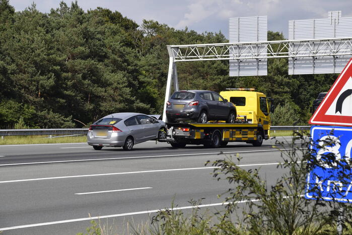Drie auto's betrokken bij ketting botsing