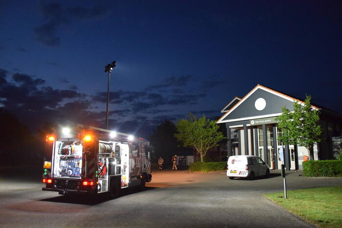 Kleine brand bij receptie van vakantiepark