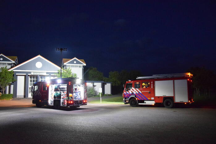 Kleine brand bij receptie van vakantiepark