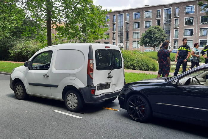 Gewonde bij ongeval tussen twee voertuigen