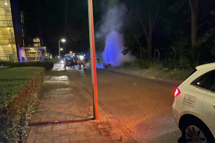 Brand in aanhangwagen