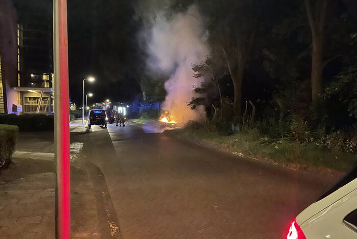 Brand in aanhangwagen