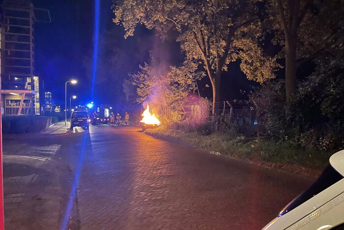 Brand in aanhangwagen