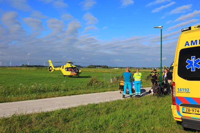 Traumahelikopter landt voor ongeval met kind
