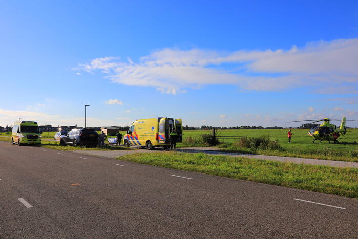 Traumahelikopter landt voor ongeval met kind