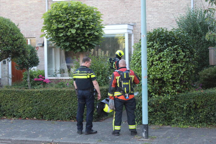 Persoon gewond bij woningbrand
