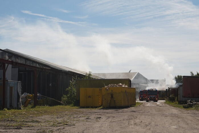 Grote brand in houtzagerij