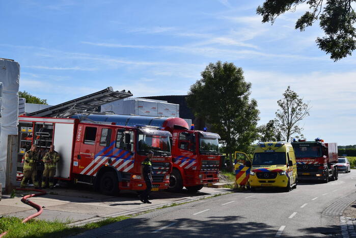 Grote brand in houtzagerij