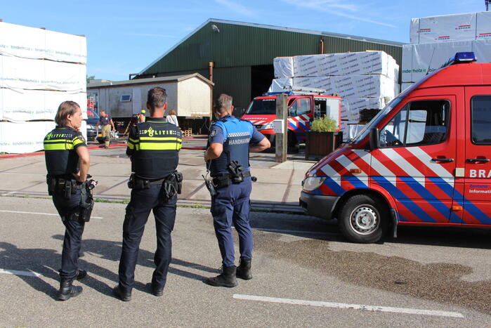 Grote brand in houtzagerij