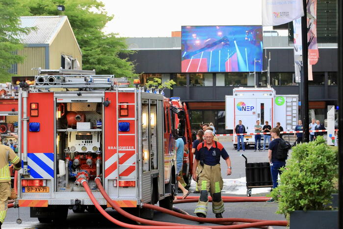 Felle brand in elektrakast op mediapark