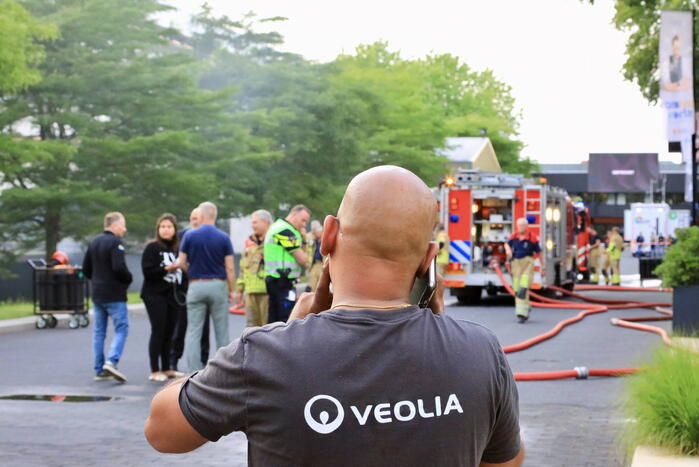 Felle brand in elektrakast op mediapark