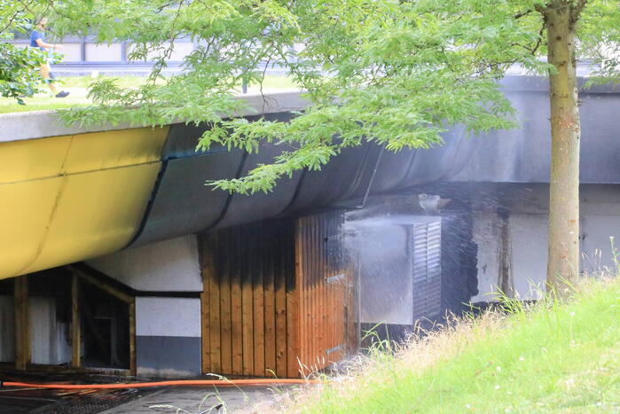 Felle brand in elektrakast op mediapark