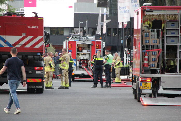 Felle brand in elektrakast op mediapark