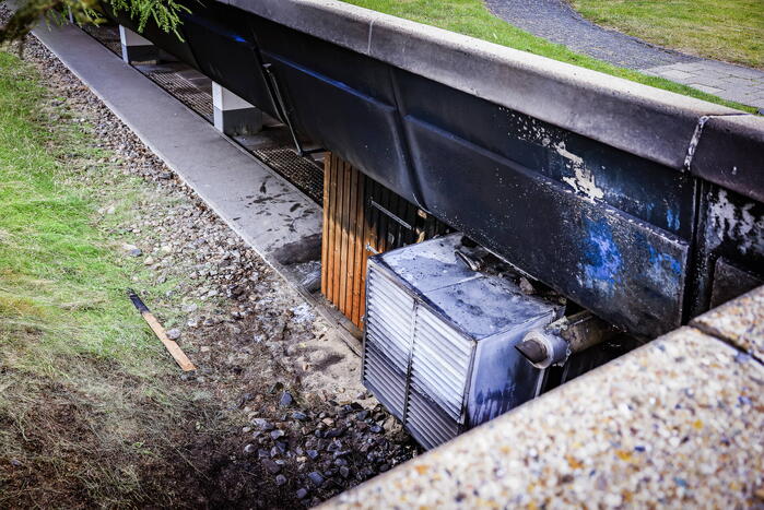 Felle brand in elektrakast op mediapark