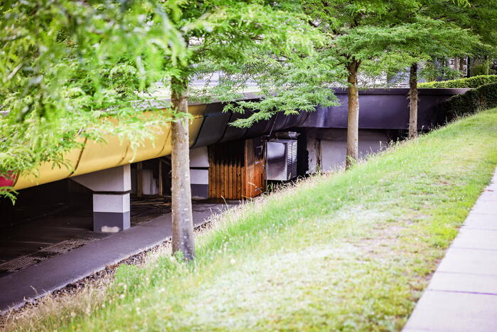 Felle brand in elektrakast op mediapark