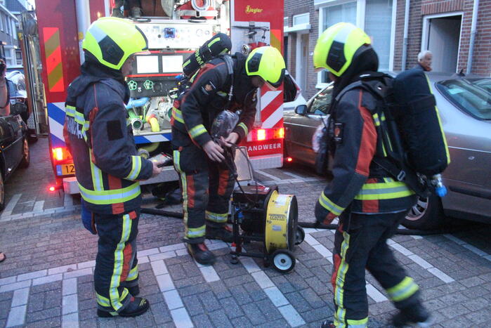 Brand in aanbouw snel geblust