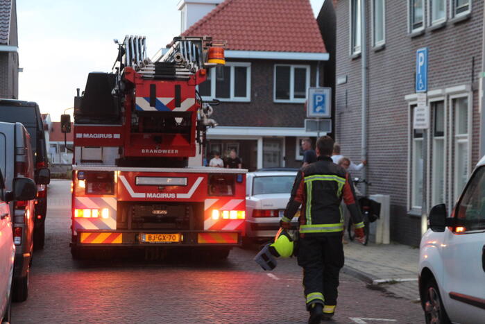 Brand in aanbouw snel geblust