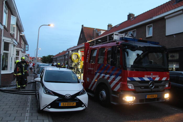 Brand in aanbouw snel geblust