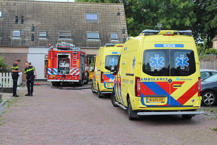 Twee gewonden bij brand in woning