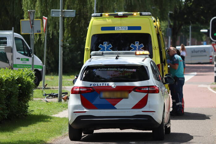Fietser gewond bij botsing met scooterrijder