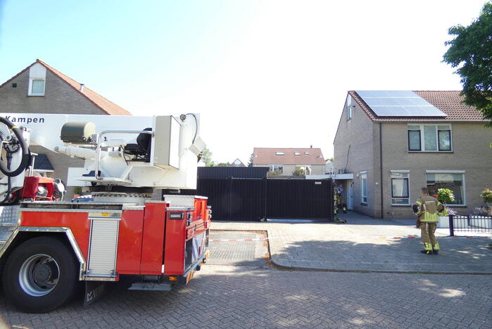 Brand in schuur van woning