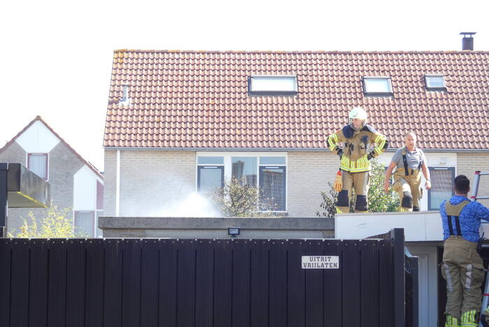 Brand in schuur van woning