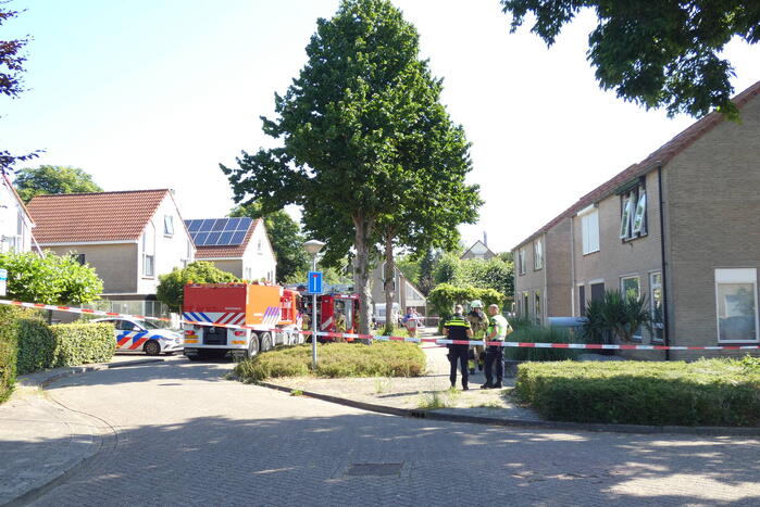Brand in schuur van woning