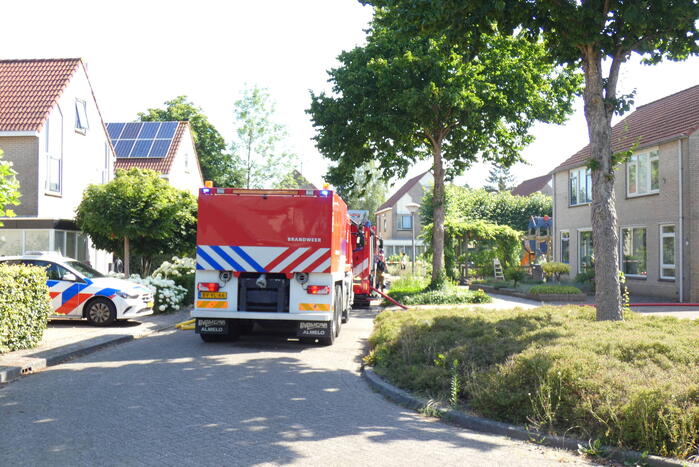 Brand in schuur van woning