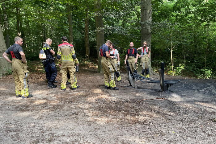 Brand midden is bosgebied