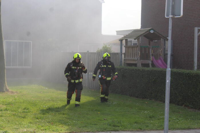 Uitslaande brand in garagebox