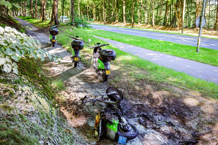 Opnieuw een Go Sharing-deelscooter in de hens