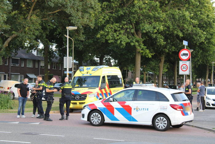 Schade na ongeval op kruising