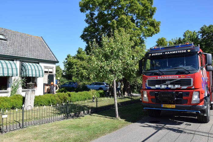 Isolatie vat vlam door wegbranden van verf