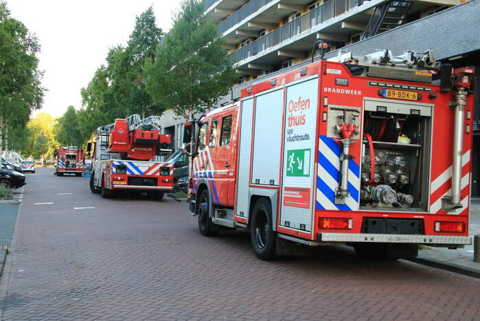 Fietsaccu in brand in parkeergarage