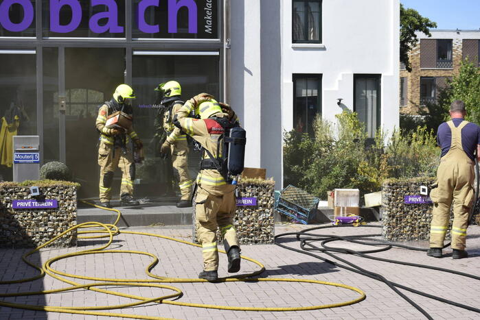 Brand in pand van Mobach makelaardij