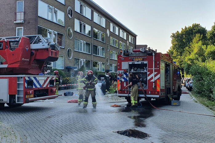 Persoon gewond bij brand in flat