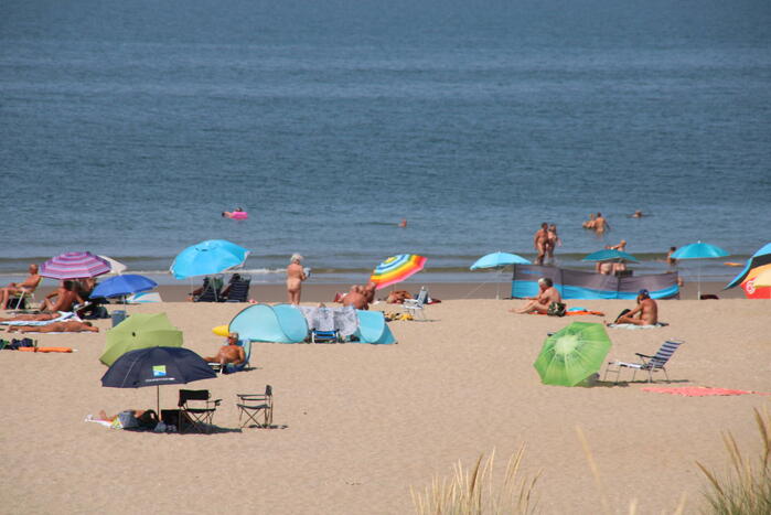 Drukte op het Maasvlaktestrand