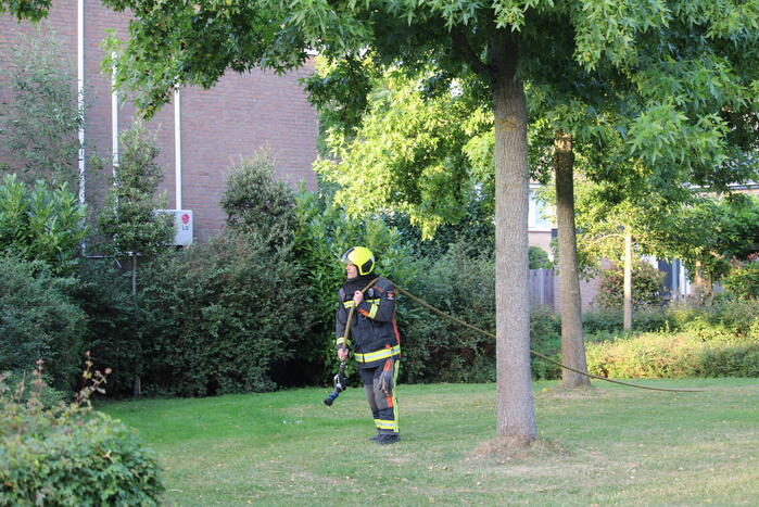 Brand in elektriciteitshuisje