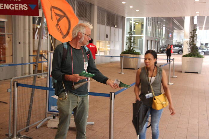 Demonstratie tegen grote cruiseschepen