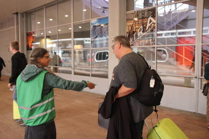 Demonstratie tegen grote cruiseschepen