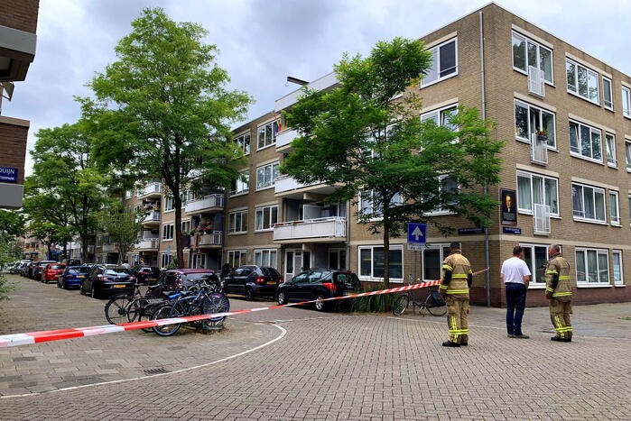 Straat afgezet vanwege gaslucht